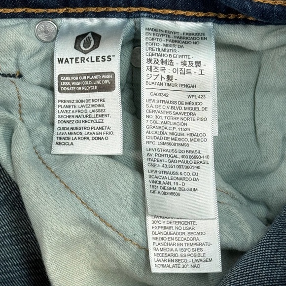 Levis 569 Straight Leg Jeans Mens Size 38 X 32 Dark Wash Modern Loose Fit - Picture 4 of 13